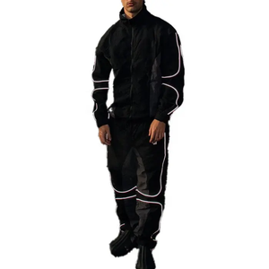 Vêtements de sport décontractés pour hommes, ensemble sweat-shirt zippé et pantalon de survêtement, survêtement en molleton avec logo personnalisé pour hommes, nouvel arrivage - Product Image 1