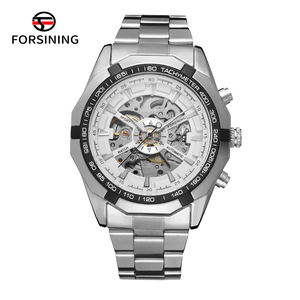 Montres automatiques mécaniques squelette en acier inoxydable T-winner pour hommes – Ventes en ligne - Product Image 1