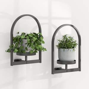 Jardinière murale minimaliste en fer pour la décoration intérieure moderne, offrant un look épuré et un support métallique robuste - Product Image 5