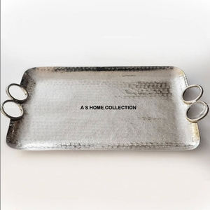 Manijas de latón martillado Nueva llegada Bajo MOQ Acero inoxidable Estilo moderno Tamaño personalizado Bandejas para fumar Rolling Hot Sales - Product Image 5