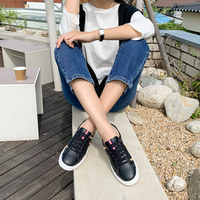 Baskets d'Action Légères en Cuir de Vachette JSHOE de 3 cm, Chaussures de Marche Confortables pour Femmes