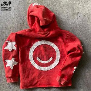 เสื้อฮู้ดดี้ผ้าฟลีซแบบซิปปักลายสไตล์วินเทจสำหรับผู้ชาย คอลเลคชั่นใหม่ ผลิตจากผ้าโพลีเอสเตอร์/คอตตอนผสมคุณภาพสูง - Product Image 4