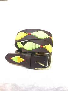 เข็มขัดหนังโปโลสำหรับงานหนักเข็มขัดคาดเอวหนังแท้แบบปรับสีได้ - Product Image 6