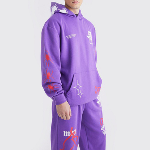 ชุดวอร์มมีฮู้ดสำหรับผู้ชายชุดวอร์ม100% มีฮู้ดสำหรับฤดูหนาวออกแบบโลโก้ได้ตามต้องการ - Product Image 3