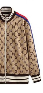 Ensemble de Survêtement pour Homme avec Veste Zippée à Revers et Pantalon de Jogging, Imprimé Logo de Luxe, Tenue de Sport d'Extérieur 2 Pièces - Product Image 6