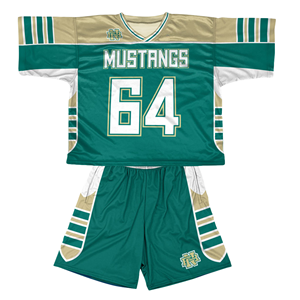 ชุดลาครอสแบบพิมพ์ลายซับลิเมชั่นขายดีที่สุด ผ้าโพลีเอสเตอร์ 100% เย็บอย่างประณีต สวมใส่สบาย เสื้อและกางเกงขาสั้นสำหรับผู้ชาย - Product Image 5