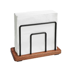Décoration de table Rond de serviette Design en bois Rond de serviette Porte-mouchoirs personnalisé Rond de serviette de finition naturelle - Product Image 6