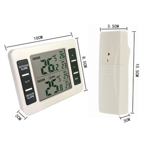 Draadloze koelkast- en vriezerthermometer met 2 sensoren, <span class=keywords><strong>alarm</strong></span> voor hoge en lage temperaturen, bereik 100m, 24 uur max/min geheugen - Product Image 4