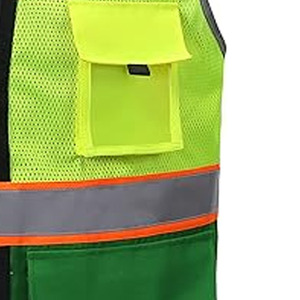 เสื้อกั๊กนิรภัยสะท้อนแสงสำหรับใส่ทำงานระบายอากาศได้ดีมีหลายกระเป๋าโลโก้ตามสั่ง - Product Image 3