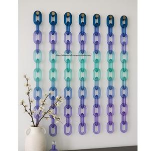 Chaîne décorative murale en résine de luxe, qualité supérieure, faite à la main, accent artistique pour embellir la décoration moderne du salon - Product Image 5
