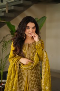 PREMIUM DESIGNER READYMADE MODERN SALWAR KAMEEZ <b>TOP</b>-BOTTOM-DUPATTA 2025 LATEST <b>FESTIVE</b> PARTY WEDDING Linnin Cotton Quick Dry - Product Image 4