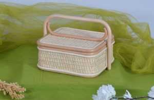 Sisu nouveau Design mignon panier de rangement en rotin panier à bonbons en rotin naturel pour la décoration intérieure artisanat stockage de chocolat - Product Image 3