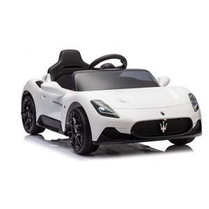Voiture électrique télécommandée MASERATI blanche 1124 B MC20 12V, taille 105x65,5cm - Product Image 1