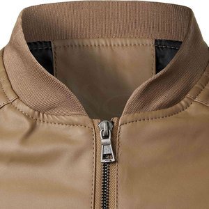 Veste en cuir d'hiver pour homme sur mesure, qualité supérieure, col montant, imperméable, respirante, nouvelle arrivée - Product Image 5
