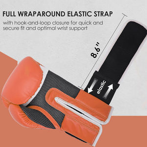 Gants en cuir de 12oz 14oz 16oz du Pakistan OEM en cuir Pu formation De Boxeo De Cuero Duraderos - Product Image 4