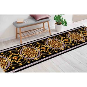 Alfombra Estampada - Diseño Griego, Dorado Moderno, Lavable a Máquina, Alfombra de Chenilla - Product Image 4