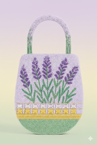 Bolso de Mano con Cuentas con Diseño de Hamburguesa Gourmet, Bolso Bordado con Motivos de Comida Pop Art, Bolso Artesanal con Motivos de Comida Rápida, Bordado con Cuentas, Tema Elegante - Product Image 4