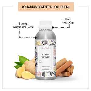 Mélange d'huiles essentielles Aquarius pour le signe du zodiaque : Encens frais, Ylang-Ylang, Melaleuca, Géranium – Éclaircissant, Raffermissant, Hydratant - Product Image 3