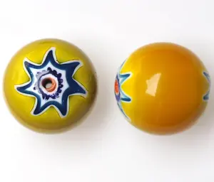 Grandes perles Chevron en verre de 30mm de différentes couleurs Bijoux créatifs Bracelet Crystal Lampwork Making Diverses perles de verre en cristal - Product Image 2