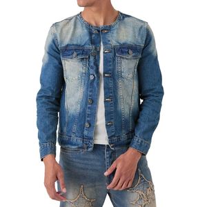 แจ็กเก็ตผ้าฝ้าย100% วินเทจสำหรับผู้ชายเสื้อแจ็กเก็ตยีนส์คอตตอนโอเวอร์ไซส์สไตล์ลำลองย้อนยุคใส่ฤดูใบไม้ร่วง - Product Image 3