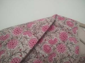 Veste en polaire réversible en coton pour femmes, manteau d'hiver matelassé avec poche boutonnée, veste courte imprimée d'automne - Product Image 5