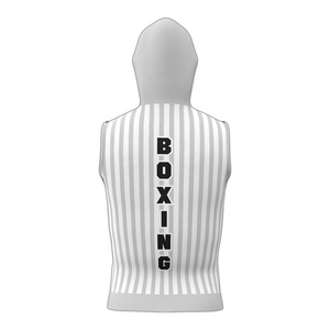 Decent Fight Wears Sleeveless Hoodie Men's Striped Zippered Sweatshirt Casual Breathable Hooded Top Regular Fit Spring Wear - Product Image 5