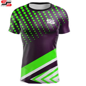Chemise de compression personnalisée à manches courtes Logo de surf Mma Bjj Rashguards Jiu Jitsu sublimés Concevez votre propre Rash Guard personnalisé - Product Image 4