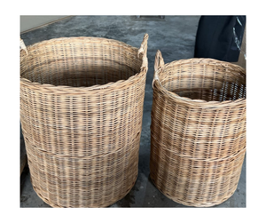 Plateaux de service en rotin faits à la main panier naturel plateau en rotin pour cadeau fruits affichage stockage décoration de la maison exportation en gros - Product Image 2