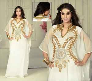 ชุดเดรสยาวอาบายาสไตล์อาหรับสำหรับงานปาร์ตี้ประดับลูกปัดชุดเดรสงานแต่งงานเสื้อคลุมชายหาดสไตล์อาหรับสำหรับความยาวพื้น - Product Image 6