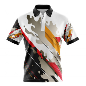 Golf à manches courtes pour hommes personnalisé solide pour chemise de haute qualité 100% coton Jersey respirant Sublimation impression numérique - Product Image 1