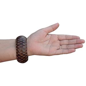 Brazaletes de madera natural Pulsera para regalo La mejor idea para un artículo de regalo Pulsera de madera hecha a mano Pulsera de noche Brazalete de madera redondo - Product Image 4