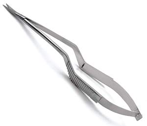 Renix International's Premium Yasargil Rhoton Basis Tijeras rectas esenciales de bayoneta para instrumentos microquirúrgicos - Product Image 1