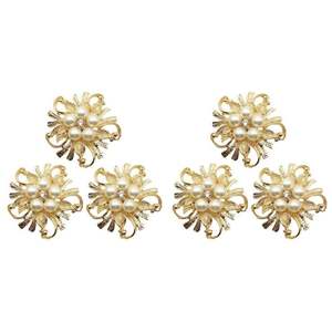 Anneaux de serviette de qualité supérieure décoration de Table porte-serviette anneau de serviette en métal maison fleur mariage Banquet fête - Product Image 2