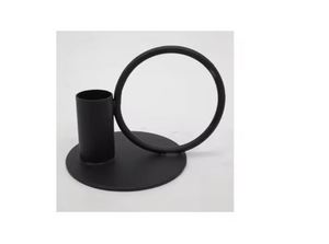 Vente en gros de bougeoir décoratif en fer pour mariage bougeoir au design de luxe de couleur noire mate pour la décoration de mariage personnalisée - Product Image 3