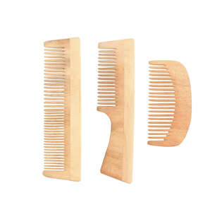 Peine de madera Natural Negro Oro Sándalo Super Diente estrecho Peines de madera Sin piojos estáticos Peine para la barba Peinado para el cabello - Product Image 5