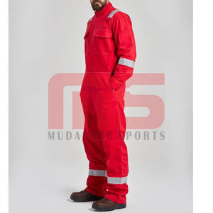 Overoles DE SEGURIDAD OEM de alta visibilidad con logotipo personalizado para hombre, ropa de trabajo de algodón ignífuga, Uniforme de Construcción - Product Image 3