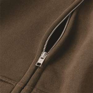 Venta al por mayor sudadera con cremallera unisex con logotipo bordado personalizado sudadera de lana caliente OEM ropa de calle de invierno sudaderas con capucha para hombres y mujeres - Product Image 4