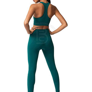 Nuevo conjunto de Yoga sin costuras de alta calidad para mujer, superventas, conjunto de Yoga hecho de poliéster Spandex para mujer - Product Image 6