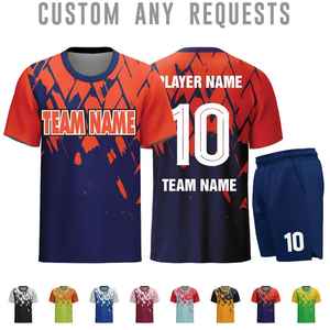 Camiseta y pantalones cortos de fútbol personalizados, uniforme de equipo personalizado, impresión por sublimación - Product Image 1