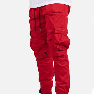 Pantalones Cargo ligeros de alta calidad para hombre, cintura media, suave, antibacteriano, transpirable, material ecológico, recto, informal, lavado - Product Image 4