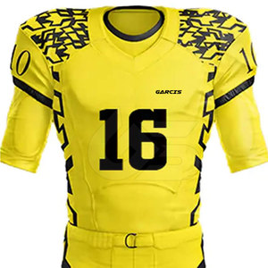 Uniforme de football américain personnalisé pour équipe, qualité supérieure, respirant, séchage rapide, jersey 100% polyester, ensemble short, options grandes tailles - Product Image 3