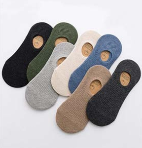 Chaussettes pour hommes en coton 100% respirantes, écologiques, à séchage rapide, personnalisables avec logo, de haute qualité, vente en gros ODM, été - Product Image 1