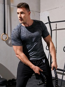 T-shirts personnalisés pour hommes 100 % coton, haute qualité, vêtements de sport et de fitness, dernières créations 2026 - Product Image 6