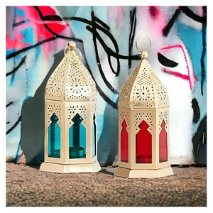 Metal <b>Decorative</b> <b>Lantern</b> for Home Indoor Outdoor Candle Holder | Elegant Tabletop <b>Lantern</b> for Parties, Events & Festive Decor - Product Image 5