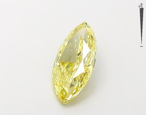 VS2 1.28ct สีเหลืองแฟนซีประดับเพชรสำหรับปลูกในห้องทดลองที่ได้รับการรับรองจาก GIA - Product Image 2