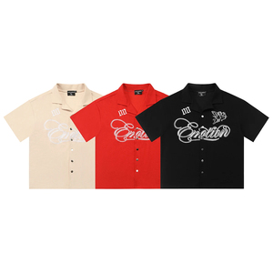 T-shirts surdimensionnés à imprimé graphique vintage de haute qualité, dernière mode, pour hommes, ensemble de chemises à manches courtes en coton - Product Image 2