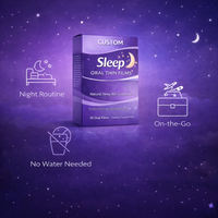 Films oraux minces pour le sommeil, certifiés CE, solutions personnalisées OEM ODM en gros, étiquettes privées