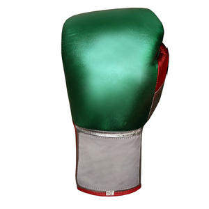 Guantes de boxeo de cuero brillante, diseño personalizado para gimnasio, boxeo, exportación desde Pakistán, venta al por mayor - Product Image 2