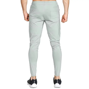 New 2026 Fashion Lightweight Custom Jogger Pants Track Sweatpants Polyester/Cotton Fleece <b>Grey</b> Men Casual Wear - Product Image 3