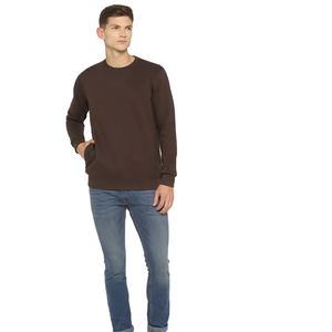 Jersey de cuello redondo con estampado personalizado para hombre, sudadera 100% de tela polar de algodón, ropa de calle de invierno, Sudadera con capucha sólida con logotipo bordado - Product Image 2